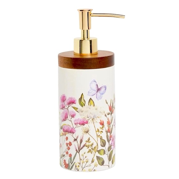 Floral Lotion Dispenser with Pump - Picture 1 of 16